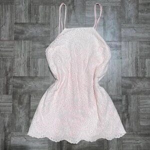 Kimchi Blue Light Pink Eyelet Dress Size Small
